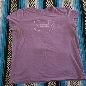 Purple under armour t-shirt